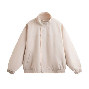 Wind-Resistant Stand Collar Vintage Street Style Short Jacket
