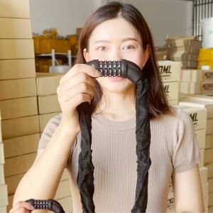 OML C-LOCK1 โซ่เหล็กหุ้มผ้าถักอย่างดี ล็อคล้อ ล็อคคอ ล็อครั้ว เปลี่ยนรหัสได้ไม่จำกัด  สายล็อคล้อ สายล็อคคอจักรยาน โซ่ล็อครั้ว