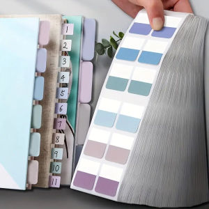 Morandi Colors Index Stickers Light Color Index Notes Transparent Writable Folder Sticky Notes