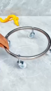 1PC Movable Propane Cylinder Base Propane Tank Holder Tool Trays with Brake Wheel Gas Tank Base Tray Gas Cylinder Fixed Shelf for Gas Cylinder