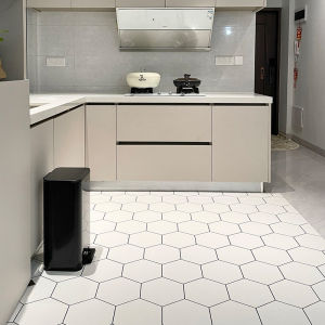 Kitchen Leather Floor Mat Full Coverage Customizable Slip Resistant Waterproof Easy to Clean Oil Proof PVC Entrance Mat