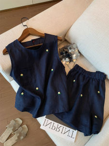 LTST | Bộ Áo Thun Không T Tay và Quần Shorts Cao Waist Mùa Hè Đẹp Giúp Gầy