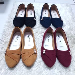 Flatshoes Wanita Cantik Variasi Pita Haikalshoes RDH002/Balet Wanita Cantik Variasi Pita