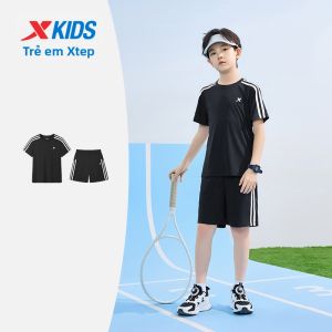 XTEP | Bộ Đồ Thể Thao Trẻ Em Thoáng Khí Nhanh Khô