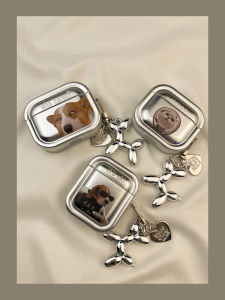 Fun Electroplated White Eye Dog Airpods pro 3 Protective Case Airpod 4 Compatible  pro 2 Earphone Shell Second Generation Wireless Bluetooth Third Aipods 3 Generation Airpod pro Four