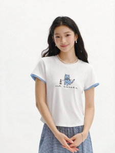 Semir | Cool Sensation Fake Two-piece Short Sleeve T-shirt