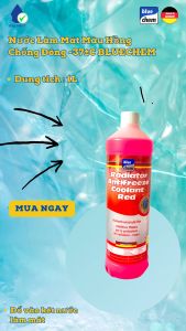 Nước Làm Mát Màu Hồng Chống Đông -37°C BLUECHEM - RADIATOR ANTIFREEZE COOLANT RED - 1 Lít