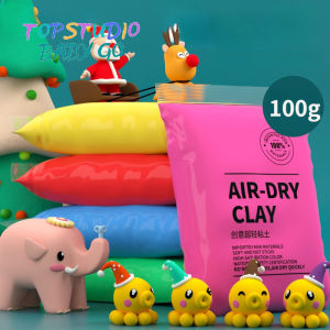 Topstudio bé đi 100g đất sét tự khô không độc hại trẻ em đất sét nhẹ siêu đất sét nhẹ mô hình plasticine trẻ em thủ công tự làm sự vui vẻ có tính giáo dục đồ chơi cho trẻ em