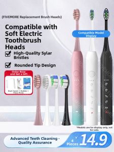 Soft Bristle Electric Toothbrush Head Replacement Professional Deep Cleaning Oral Care Adapter for ZR/Z5/Z3 Models