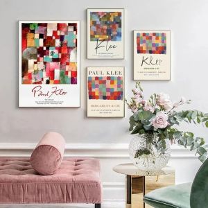 Paul Klee Exhibition Styles Wall Art Minimalist Print Canvas Painting Posters for Bedroom Modern Home Decor