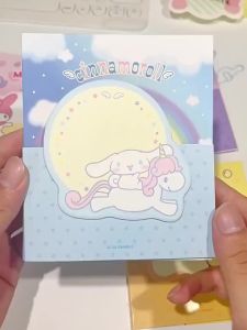 40Sheets Cute Sanrio Sticky Notes Fruits Sticky Kawaii Kuromi Cinnamoroll Pochacco MyMelody Pom Pom Purin Sticky Note Cute Notepads Sticky Note Pads Self Stick Memo Pad