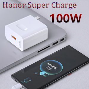 Honor Magic 7 300 200 Pro 100W Fast Charger EU/US SuperCharge Power Adapter For 90GT Nova 14 13 12 Pro1/1.5/2 M 6A Type C Cable