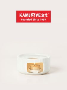 Kamjove | White Ceramic Thermal Tea Pot Portable Indoor Outdoor