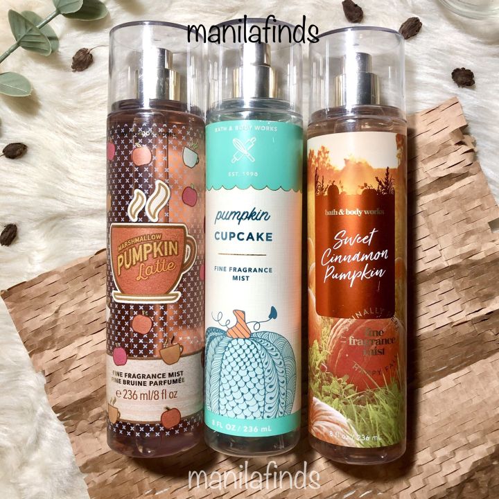 Pumpkin cupcake body online spray