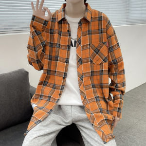 ZUOFEILI | Check Long-sleeve Leisure Shirt Men and Teens