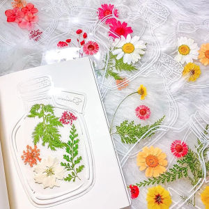 20pcs handmade DIY plant specimen template dried flower card suitable for bookmarks holiday decoration creative gift handmade