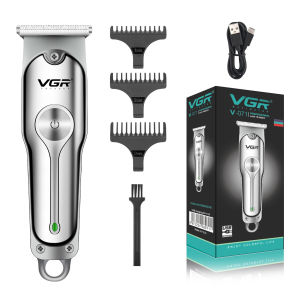 VGR | VGR Hair Trimmer Professional Hair Clipper Wireless Beard Hair Cutting Machine Rechargeable Electric Face Trimer for Men V-071