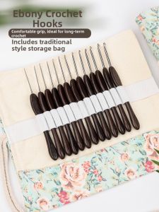 Handcrafted Ebony Wood Crochet Hook