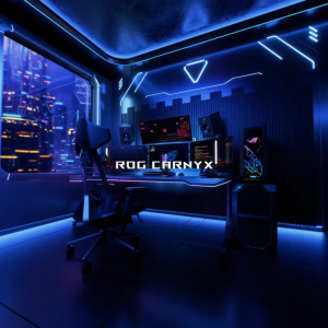 ASUS ROG CARNYX PROFESSIONAL CARDIOID CONDENSER GAMING MICROPHONE C501 WITH HIGH-PASS FILTER BUILT-IN POP FILTER ONE-TOUCH MUTE BUTTON MULTI-FUNCTIONAL CONTROL KNOB