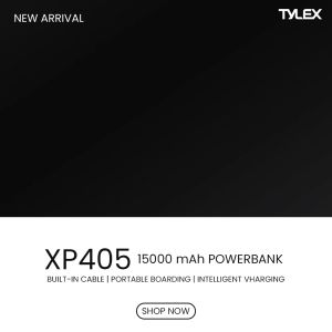 TYLEX XP405 15000mAh Battery Capacity Quick Charging Powerbank With AC Charge-In