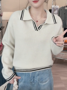 QINGNAER | Trendy Soft Knit Sweater