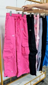 7-15Yrs Cargo Pants for Kids Girls Baggy Pants for Kids Girls Wide Leg Pants Bow Design Loose and Comfortable Retro Style 130-160CM