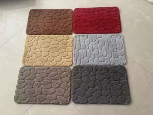 #01 Memory Foam Absorbent Soft Mat Bath Bathroom Bedroom Floor Shower Rug Decor Coral Velvet Doormat Cot