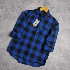 Kemeja Flanel Import Anak Lengan Panjang High Quality 6 13Tahun Kotak Kotak