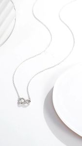 BW jewerly สร้อยคอแฟชั่น จี้เงิน สร้อยคอคนรัก สร้อยคอผู้หญิง สร้อยคอทองคำขาว จี้หัวเข็มขัด