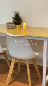IronRoot Nordic Dining Chair With Foam Cushion Study Chair Vanity Chair Living Room Chair Bedroom Chair
