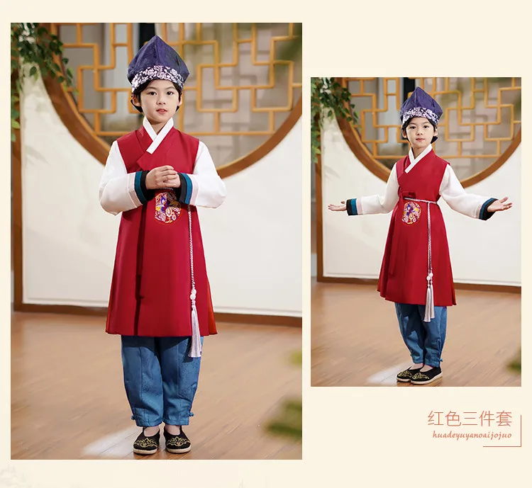 Korean Children s Clothing Korean Child Baby Traditional Hanbok Boys Ancient Chinese Costume Show Dance Ethnic Style Clothing Lazada PH