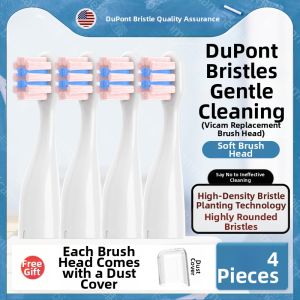 Fivemore Compatible Darlie Black Child Electric Toothbrush Head Replacement Soft Bristles Baby Teeth Cleaning Oral Care