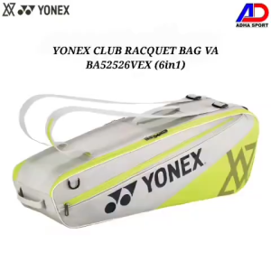 Limited Edition New Tas Badminton Yonex Club Racquet Bag VA BA52526VEX / BA 52526 VEX 6in1 Grayish Beige Original Victor Axelsen