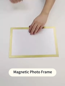 Reusable Self-adhesive Magnetic Picture Photo Frame A4Magnetic Display Sticker Photo Home Decoration