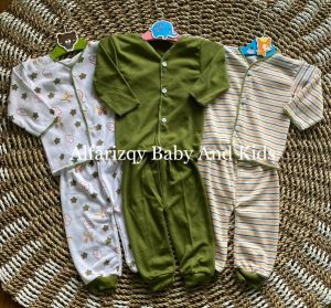 Serian Hijau 3 Pasang / 3 setelabayi newbornn baju panjang