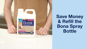 Bona Wood Floor Cleaner Liquid | Wooden Floor Cleaner | Robot Liquid | Suitable for Varnished or Hard-Waxed Wood Floors | 4 Litre Floor Cleaning Liquid Refill Bottle