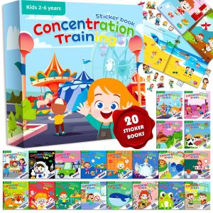 Cross-Border English Enlightenment Sticker Book Animal Cognition Childrens Enlightenment Attention Training Toy for Kids