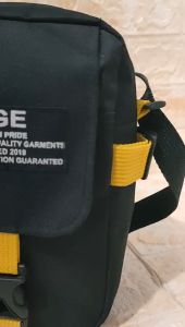 Tas Selempang Bahu Pria PEGE Jaxton Model Kombinasi Coklat - PG 8946