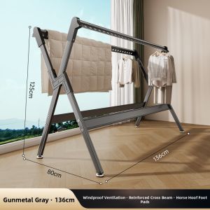 YIXUAN | Indoor Outdoor Retractable Foldable Clothes Drying Rack