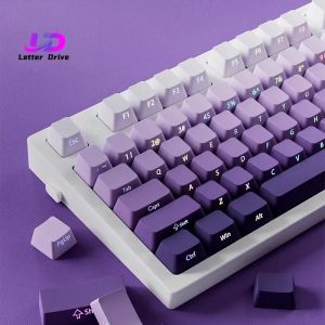 Gradient Keycaps 134 Keys OEM Profile PBT Double Shot Keycap For MX Switch Gaming Mechanical Keyboard Side Printed RGB Key Caps