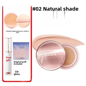 Korean Hyang Ji Long-lasting Brightening Creamy Foundation Powder for Women Students Easy to Apply BB Cream Skin Care Base Liquid