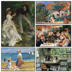 Renoir Boating Party Jigsaw Puzzle 1000Pieces Paper Puzzle Impressionist Art Relaxing Game Home Decor Gift