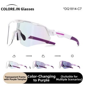 COLORE.IN | Windproof Photochromic Day and Night Cycling Sunglasses