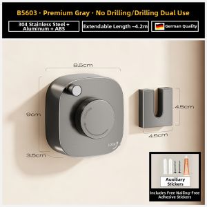MINGZHI | Adjustable No-drill Clothes Drying Rope