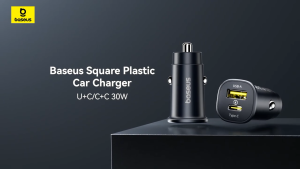 Baseus 30W Car Charger Type C USB Port QC FCP AFC Dual Port PD Fast Charging for Android Phones Series IPhone 17 16 15 Pro Max