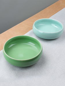 Large Size Dragon Spring Water Orchid Pot Porcelain Ceramic No Hole Calligraphy Brush Wash Tea Wash Indoor Money Grass Lotus Bowl Hydroponic Plant Pot