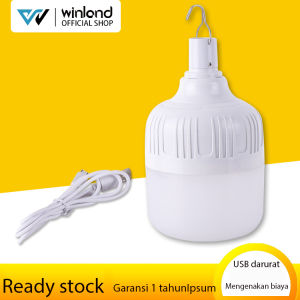 Winland Lampu tanpa kabel Lampu LED Emergency Rechargeable 120W/320W 6500K Putih Lampu Tenda Camping/ Emergency Tahan Air