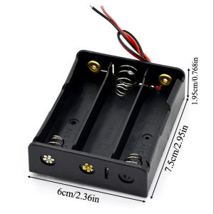 Hộp Đựng Pin 18650 Vỏ 1 Khe Cắm 3.7V Hộp Đựng Bằng Nhựa Cho 1/2/3/4 Cell Với Kết Nối Dây Màu Đỏ/đen