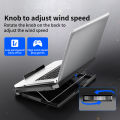 Q100 17inch Gaming Laptop Cooler Fan Led Screen Two USB Port 2600RPM Laptop Cooling Pad Notebook Stand For Laptop fan cooler. 
