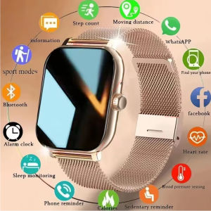 2025 Smart Watch 2.01Inch HD Display Answer Make Call Message Preview Sport Modes DIY Dial Weather Forecast Men Women Smartwatch